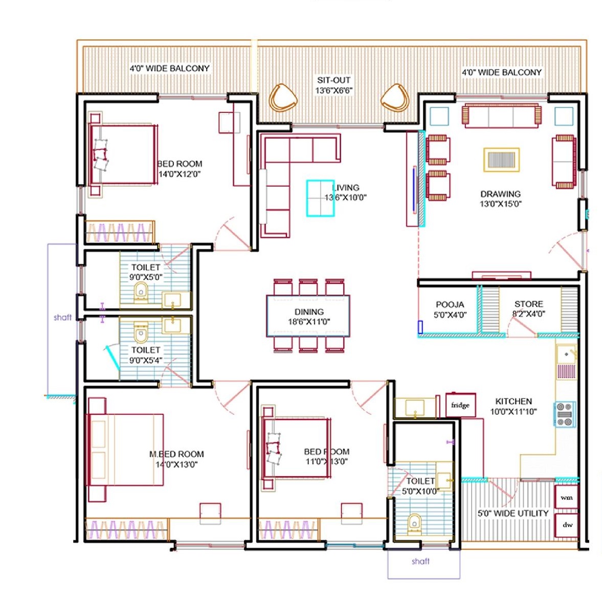 Western Springs Keystone School Road, Hyderabad Apartments